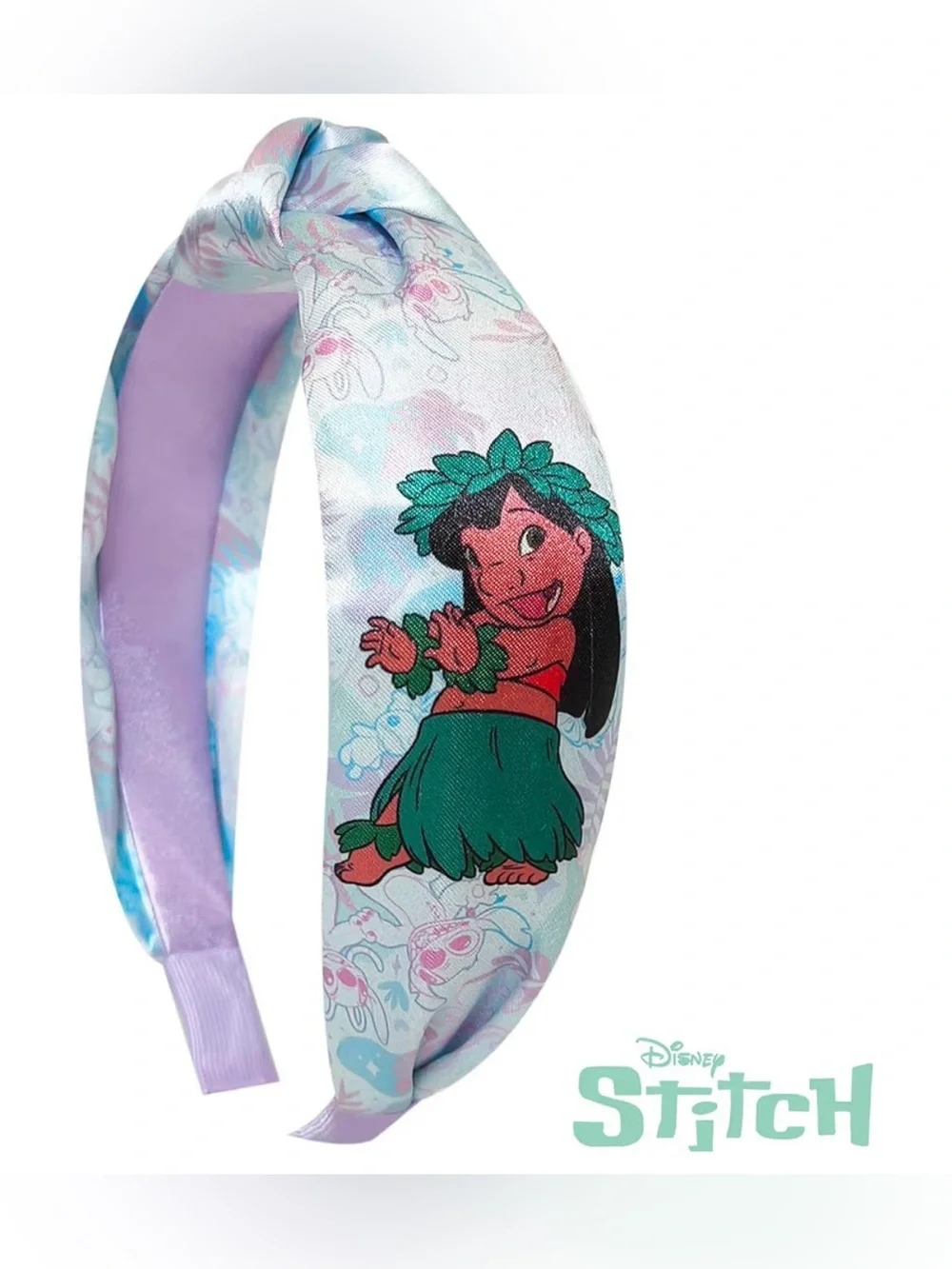 Disney Stitch Padded Headband Blue Floral Character Hair Accessory NEW Gift